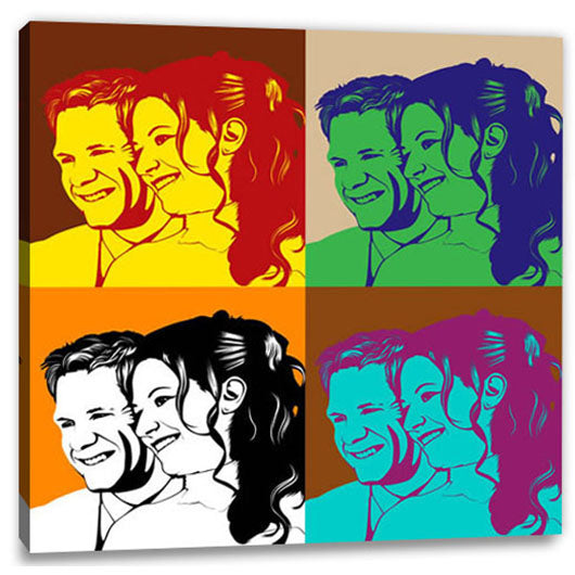 Pop-Art vom Foto - 4-Warhol pure 02 (wpu-4-02) - Künstlerisches Pop-Art Bild vom eigenen Foto