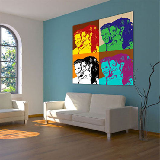 Pop-Art vom Foto - 4-Warhol pure 02 (wpu-4-02) - Künstlerisches Pop-Art Bild vom eigenen Foto