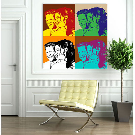 Pop-Art vom Foto - 4-Warhol pure 02 (wpu-4-02) - Künstlerisches Pop-Art Bild vom eigenen Foto