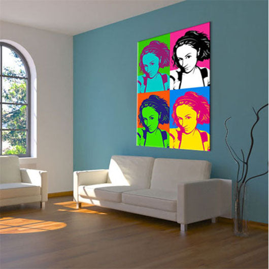 Pop-Art vom Foto - 4-Warhol pure 04 (wpu-4-04) - Künstlerisches Pop-Art Bild vom eigenen Foto