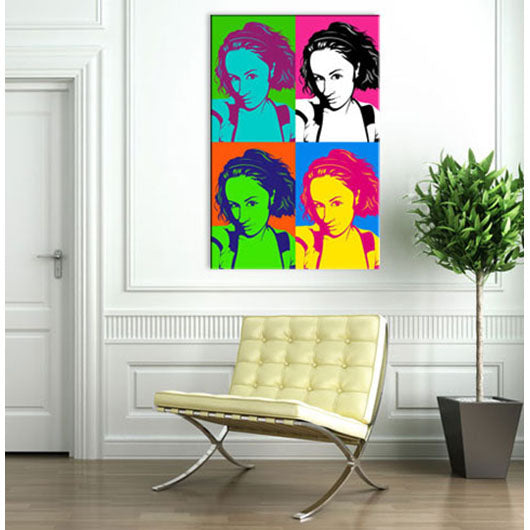Pop-Art vom Foto - 4-Warhol pure 04 (wpu-4-04) - Künstlerisches Pop-Art Bild vom eigenen Foto
