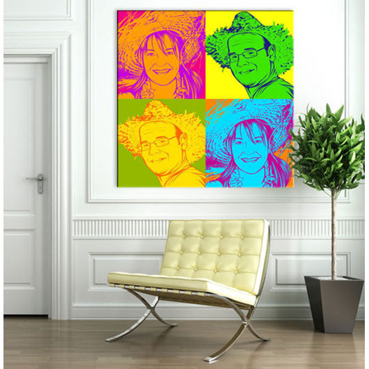 Pop-Art vom Foto - 4-Warhol pure 07 (wpu-4-07) - Künstlerisches Pop-Art Bild vom eigenen Foto