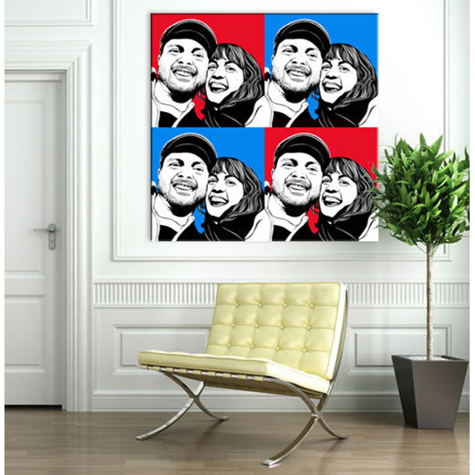 Pop-Art vom Foto - 4-Warhol pure 13 (wpu-4-13) - Künstlerisches Pop-Art Bild vom eigenen Foto