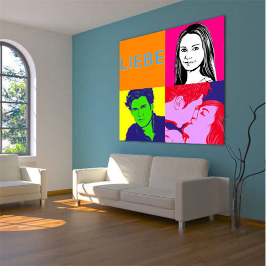 Pop-Art vom Foto - 4-Warhol pure 23 (wpu-4-23) - Künstlerisches Pop-Art Bild vom eigenen Foto