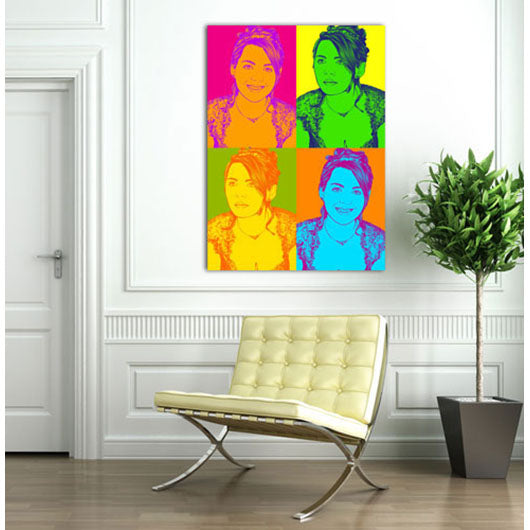 Pop-Art vom Foto - 4-Warhol pure 47 (wpu-4-47) - Künstlerisches Pop-Art Bild vom eigenen Foto