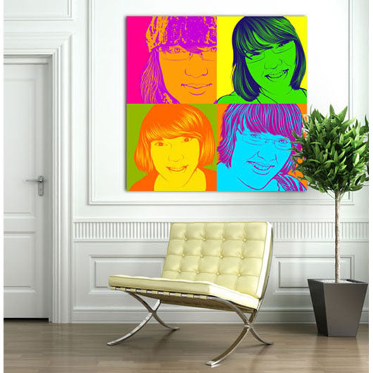 Pop-Art vom Foto - 4-Warhol pure 53 (wpu-4-53) - Künstlerisches Pop-Art Bild vom eigenen Foto