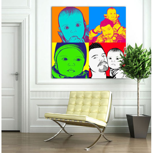 Pop-Art vom Foto - 4-Warhol pure 54 (wpu-4-54) - Künstlerisches Pop-Art Bild vom eigenen Foto