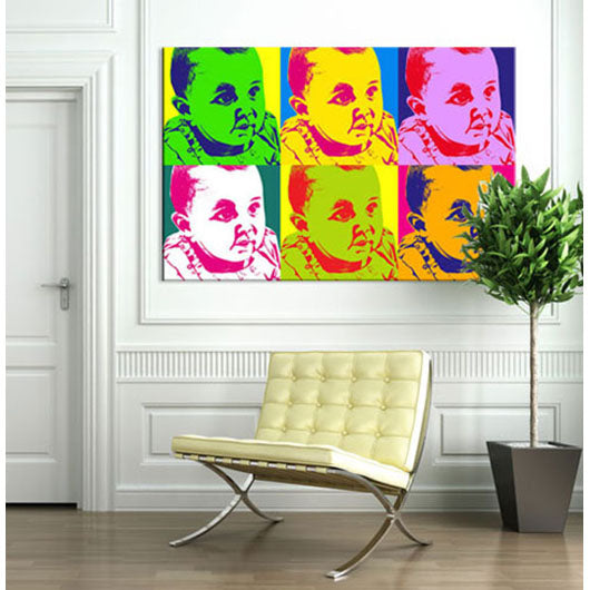 Pop-Art vom Foto - 6-Warhol pure 03 (wpu-6-03) - Künstlerisches Pop-Art Bild vom eigenen Foto