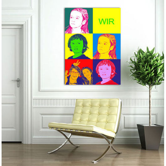 Pop-Art vom Foto - 6-Warhol pure 12 (wpu-6-12) - Künstlerisches Pop-Art Bild vom eigenen Foto
