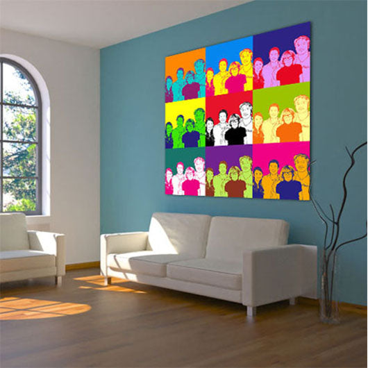 Pop-Art vom Foto - 9-Warhol pure 10 (wpu-9-10) - Künstlerisches Pop-Art Bild vom eigenen Foto
