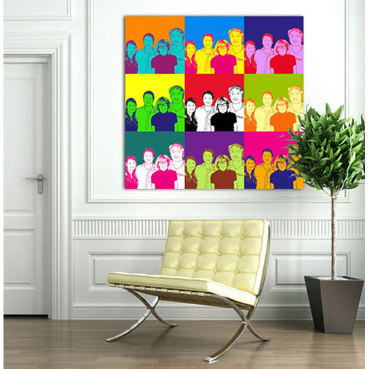 Pop-Art vom Foto - 9-Warhol pure 10 (wpu-9-10) - Künstlerisches Pop-Art Bild vom eigenen Foto