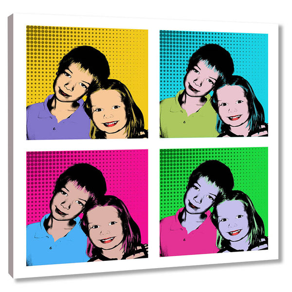 Pop-Art vom Foto - 4-Warhol Plus 30 (wpl-4-30) - Künstlerisches Pop-Art Bild vom eigenen Foto