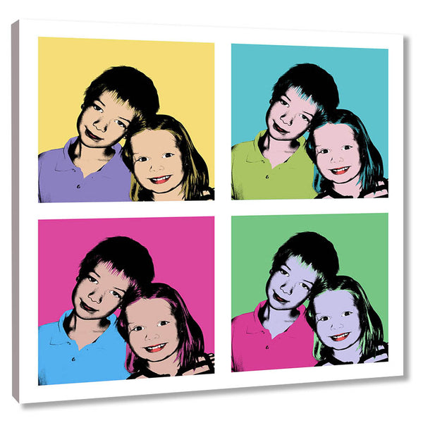 Pop-Art vom Foto - 4-Warhol Plus 31 (wpl-4-31) - Künstlerisches Pop-Art Bild vom eigenen Foto