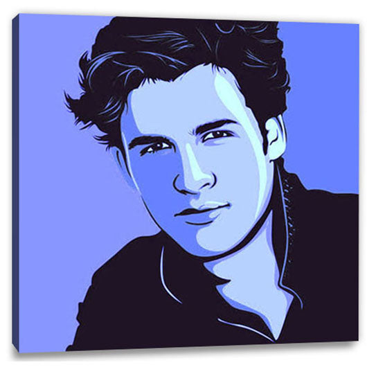 Pop-Art vom Foto - Obama 08 (oba008) - Künstlerisches Pop-Art Bild vom eigenen Foto