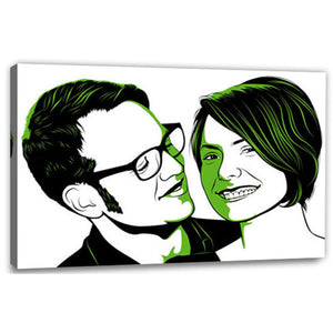 Pop-Art vom Foto - Obama 12 (oba012) - Künstlerisches Pop-Art Bild vom eigenen Foto