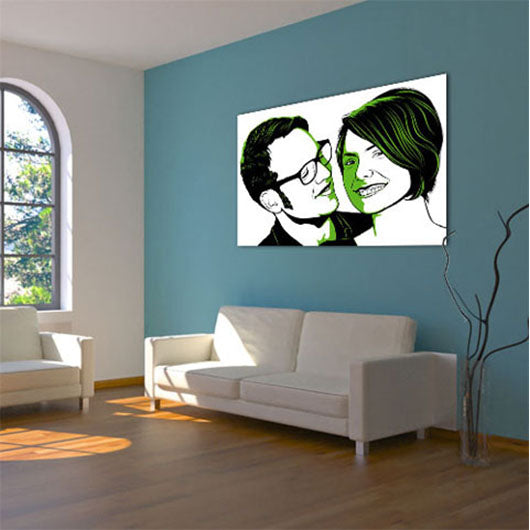 Pop-Art vom Foto - Obama 12 (oba012) - Künstlerisches Pop-Art Bild vom eigenen Foto