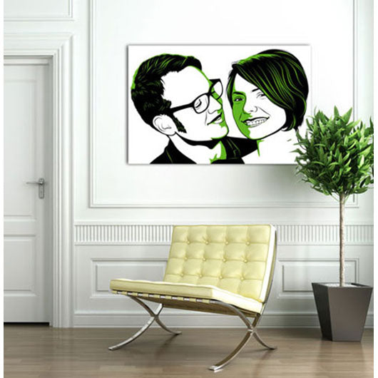 Pop-Art vom Foto - Obama 12 (oba012) - Künstlerisches Pop-Art Bild vom eigenen Foto