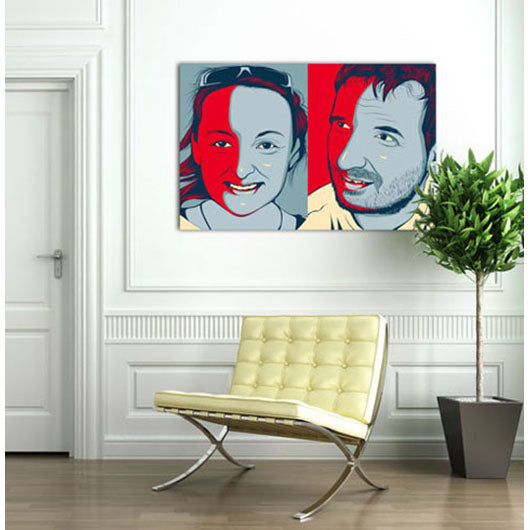 Pop-Art vom Foto - Obama 13 (oba013) - Künstlerisches Pop-Art Bild vom eigenen Foto