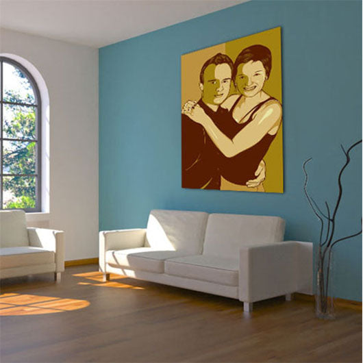 Pop-Art vom Foto - Obama 14 (oba014) - Künstlerisches Pop-Art Bild vom eigenen Foto