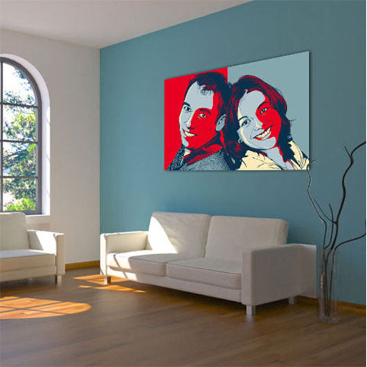 Pop-Art vom Foto - Obama 16 (oba016) - Künstlerisches Pop-Art Bild vom eigenen Foto