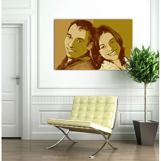 Pop-Art vom Foto - Obama 17 (oba017) - Künstlerisches Pop-Art Bild vom eigenen Foto