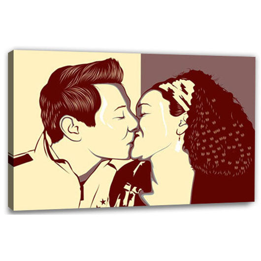 Pop-Art vom Foto - Obama 20 (oba020) - Künstlerisches Pop-Art Bild vom eigenen Foto