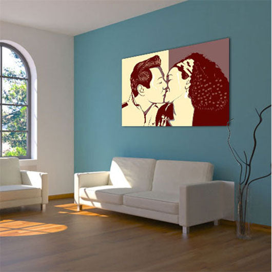 Pop-Art vom Foto - Obama 20 (oba020) - Künstlerisches Pop-Art Bild vom eigenen Foto