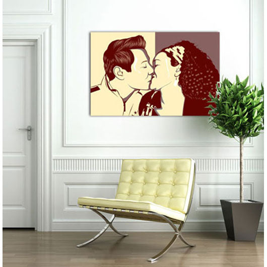 Pop-Art vom Foto - Obama 20 (oba020) - Künstlerisches Pop-Art Bild vom eigenen Foto