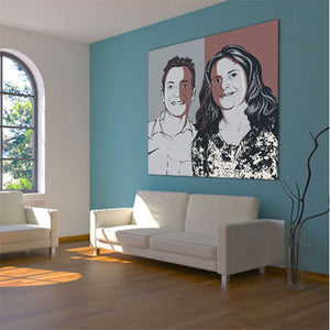 Pop-Art vom Foto - Obama 21 (oba021) - Künstlerisches Pop-Art Bild vom eigenen Foto