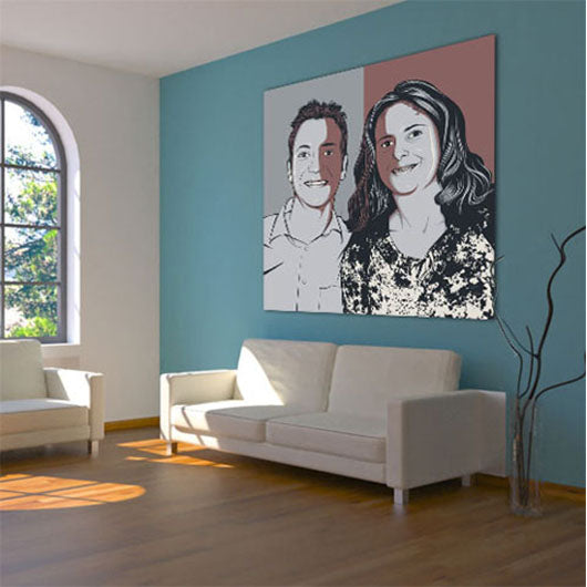 Pop-Art vom Foto - Obama 21 (oba021) - Künstlerisches Pop-Art Bild vom eigenen Foto