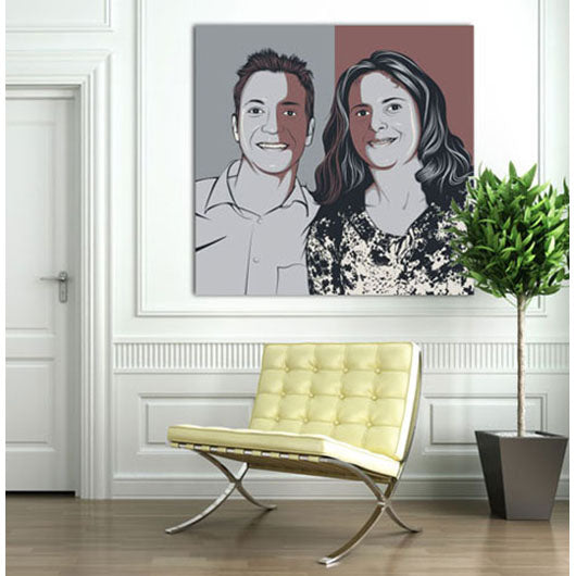 Pop-Art vom Foto - Obama 21 (oba021) - Künstlerisches Pop-Art Bild vom eigenen Foto