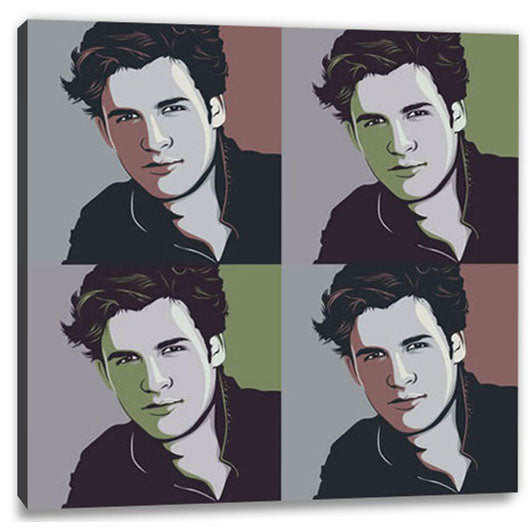 Pop-Art vom Foto - Obama 34 (oba034) - Künstlerisches Pop-Art Bild vom eigenen Foto