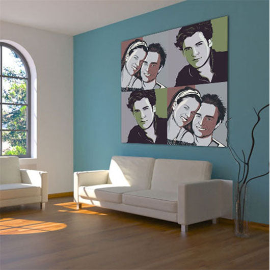 Pop-Art vom Foto - Obama 35 (oba035) - Künstlerisches Pop-Art Bild vom eigenen Foto