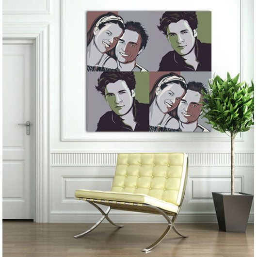 Pop-Art vom Foto - Obama 35 (oba035) - Künstlerisches Pop-Art Bild vom eigenen Foto