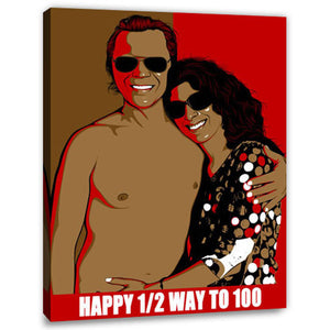 Pop-Art vom Foto - Obama 36 (oba036) - Künstlerisches Pop-Art Bild vom eigenen Foto