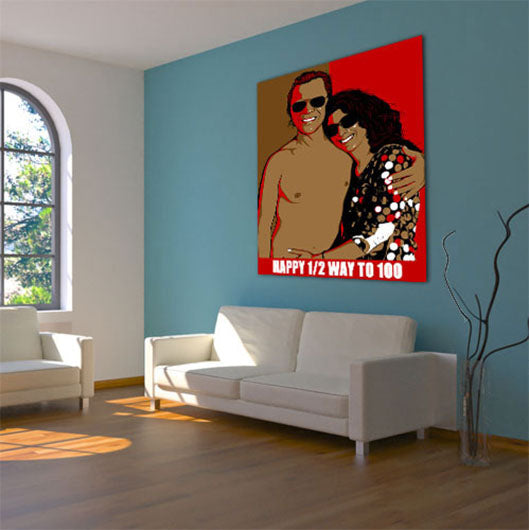 Pop-Art vom Foto - Obama 36 (oba036) - Künstlerisches Pop-Art Bild vom eigenen Foto