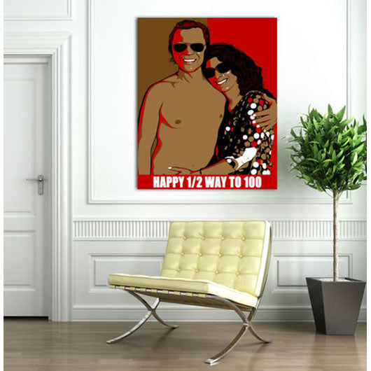 Pop-Art vom Foto - Obama 36 (oba036) - Künstlerisches Pop-Art Bild vom eigenen Foto
