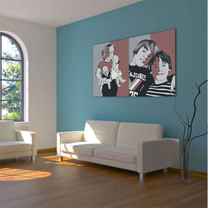 Pop-Art vom Foto - Obama 40 (oba040) - Künstlerisches Pop-Art Bild vom eigenen Foto