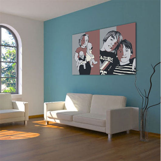 Pop-Art vom Foto - Obama 40 (oba040) - Künstlerisches Pop-Art Bild vom eigenen Foto