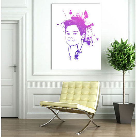 Pop-Art vom Foto - Splash 1 (spl101) - Künstlerisches Pop-Art Bild vom eigenen Foto