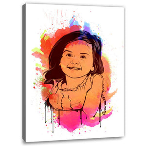 Pop-Art vom Foto - Splash 12 (spl112) - Künstlerisches Pop-Art Bild vom eigenen Foto