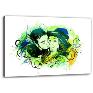 Pop-Art vom Foto - Splash 24 (spl124) - Künstlerisches Pop-Art Bild vom eigenen Foto