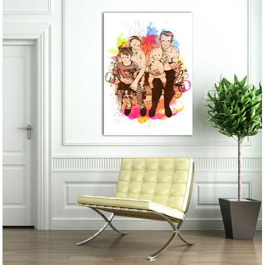 Pop-Art vom Foto - Splash 30 (spl130) - Künstlerisches Pop-Art Bild vom eigenen Foto