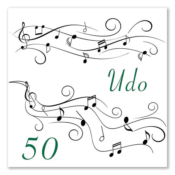 Fingerabdruck-Leinwand - Lied mit Noten - Fingerabdruck Leinwand