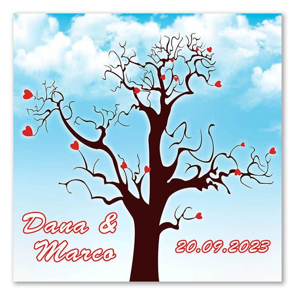 Fingerabdruck-Leinwand - Wolke7 - Fingerabdruck Leinwand