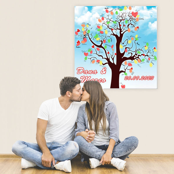 Fingerabdruck-Leinwand - Wolke7 - Fingerabdruck Leinwand