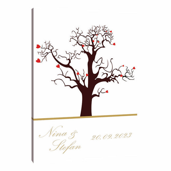 Fingerabdruck-Leinwand - Gästebuch Hochzeit - Fingerabdruck Leinwand