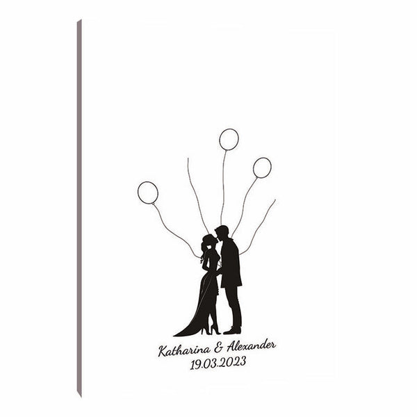 Fingerabdruck-Leinwand - Paarballons - Fingerabdruck Leinwand