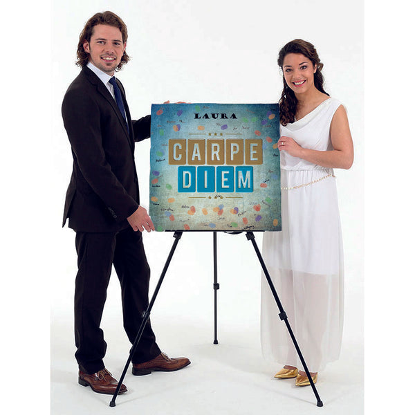 Fingerabdruck-Leinwand - Carpe Diem - Fingerabdruck Leinwand