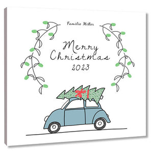 Fingerabdruck-Leinwand - Weihnachten - Fingerabdruck Leinwand